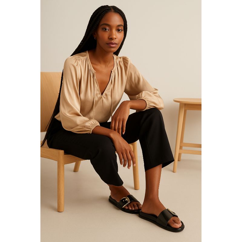 Slides Chinelo Feminino Fivela