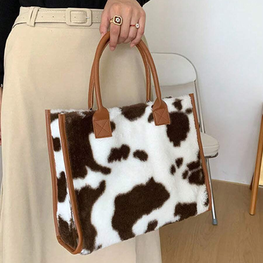 Bolsa Animal Print Pelucia