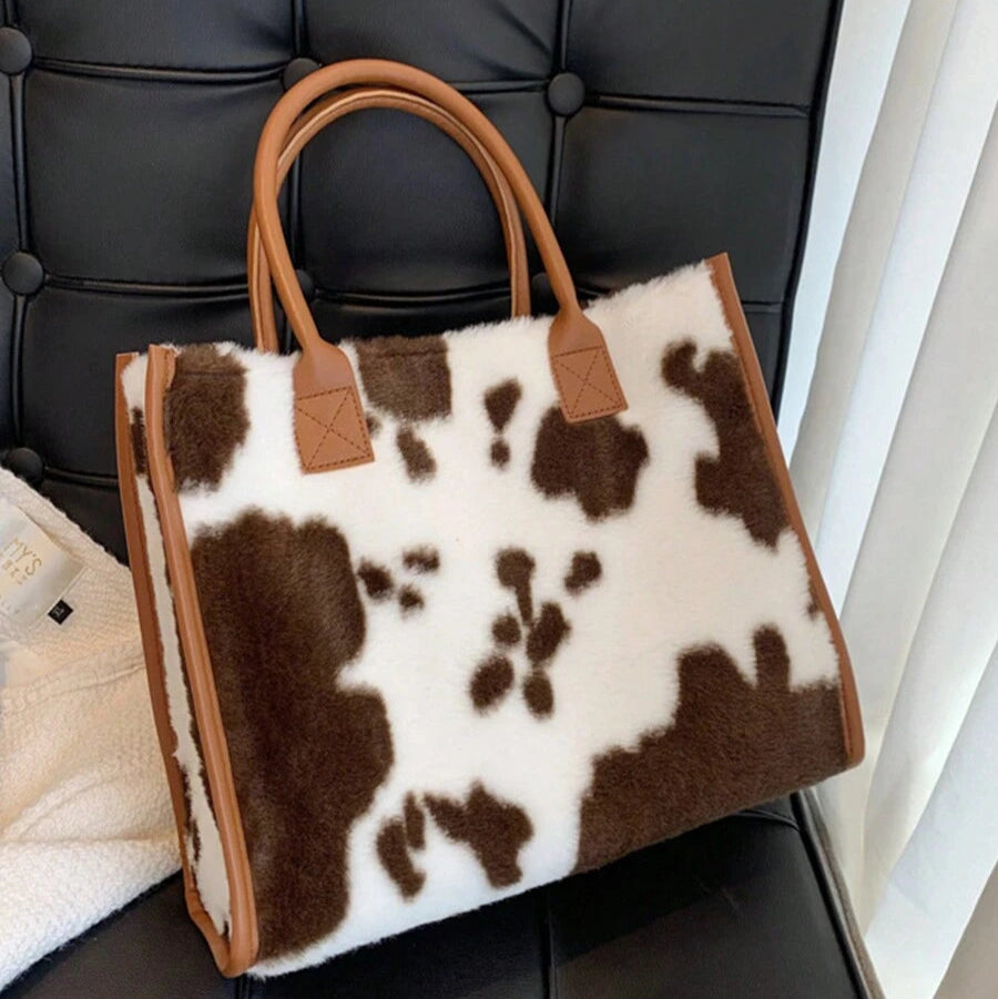 Bolsa Animal Print Pelucia
