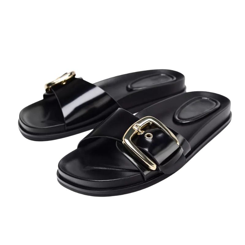 Slides Chinelo Feminino Fivela