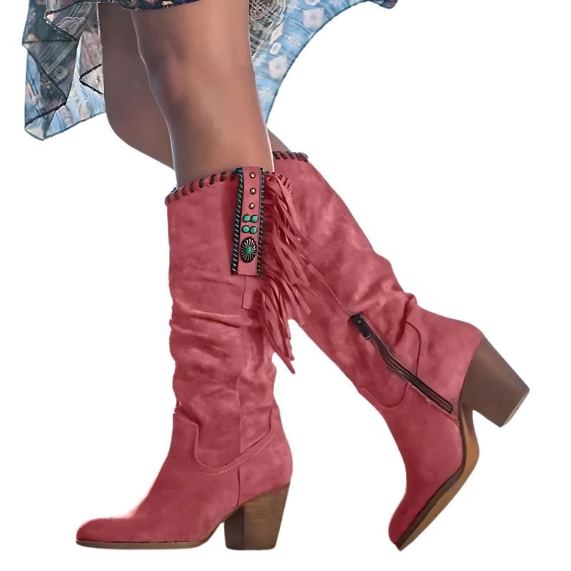 Bota Feminina Texana Rosa Bebel