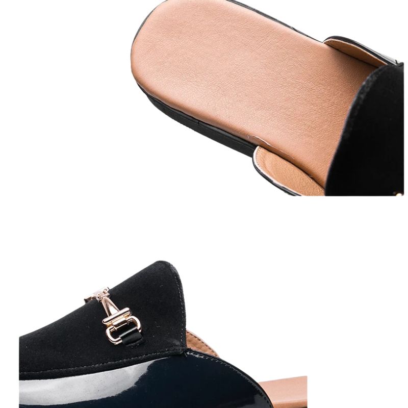 Mule Feminina Mocassim Preto