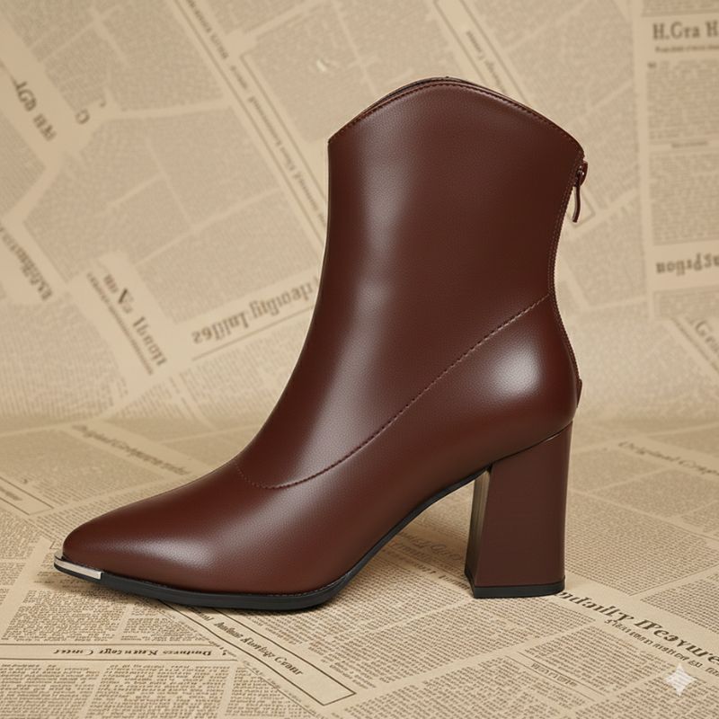 Bota Feminina Cano Curto Biqueira