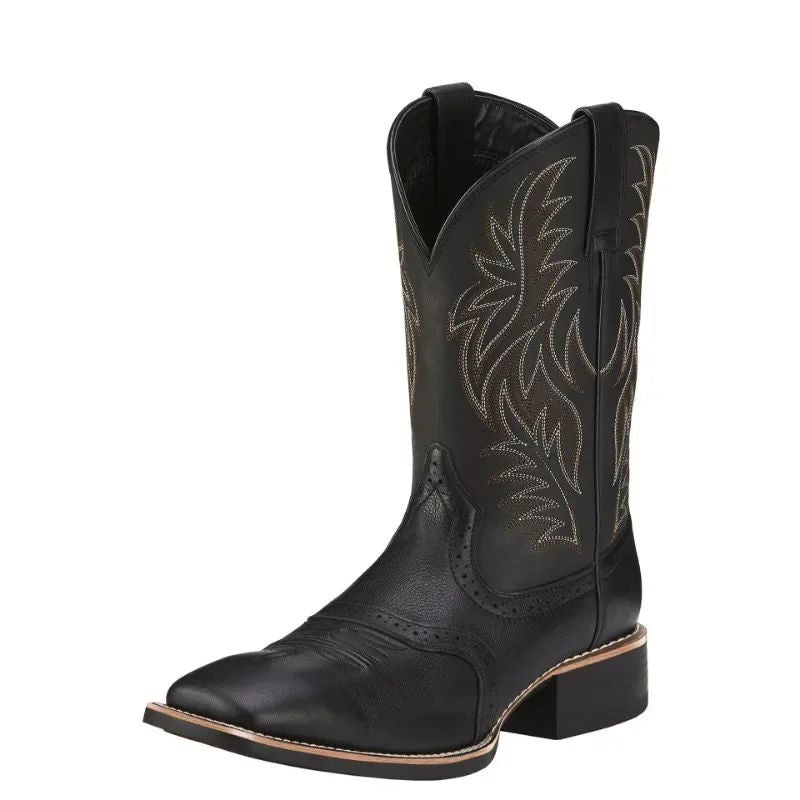 Bota Feminina Texana Country Couro Cano Alto Premium