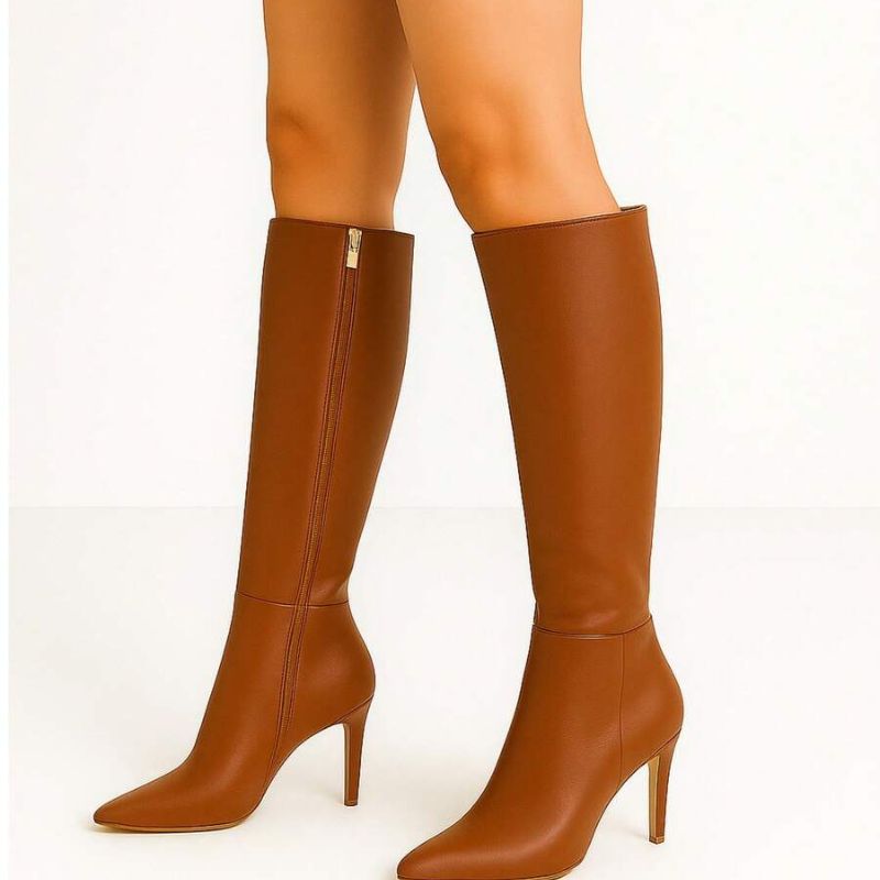 Bota Feminina Cano Longo Salto Fino