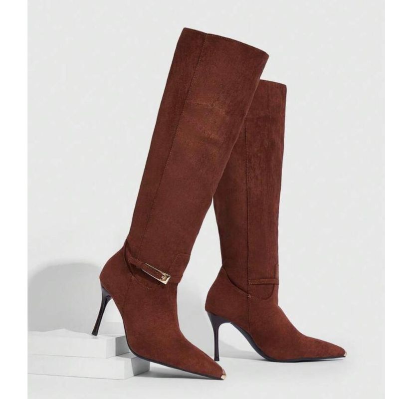 Bota Feminina Cano Longo Bico Fino Bia