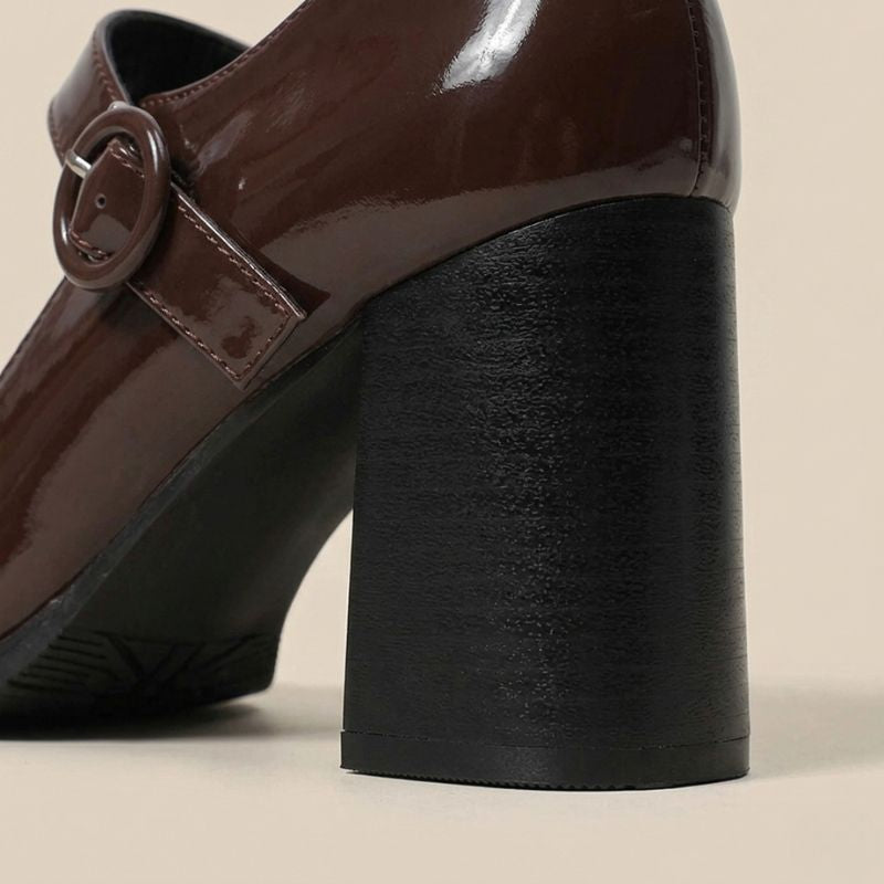 Sapato Mary Jane Britânico Retro