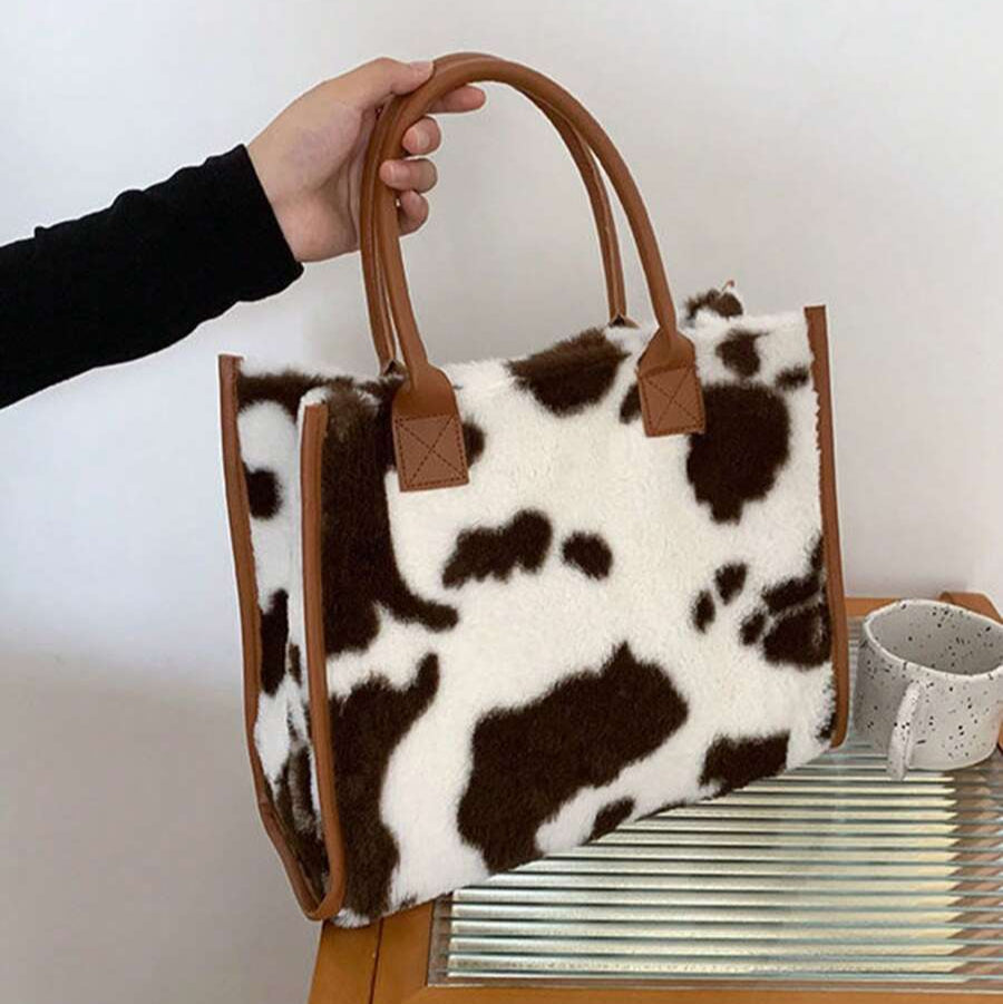 Bolsa Animal Print Pelucia