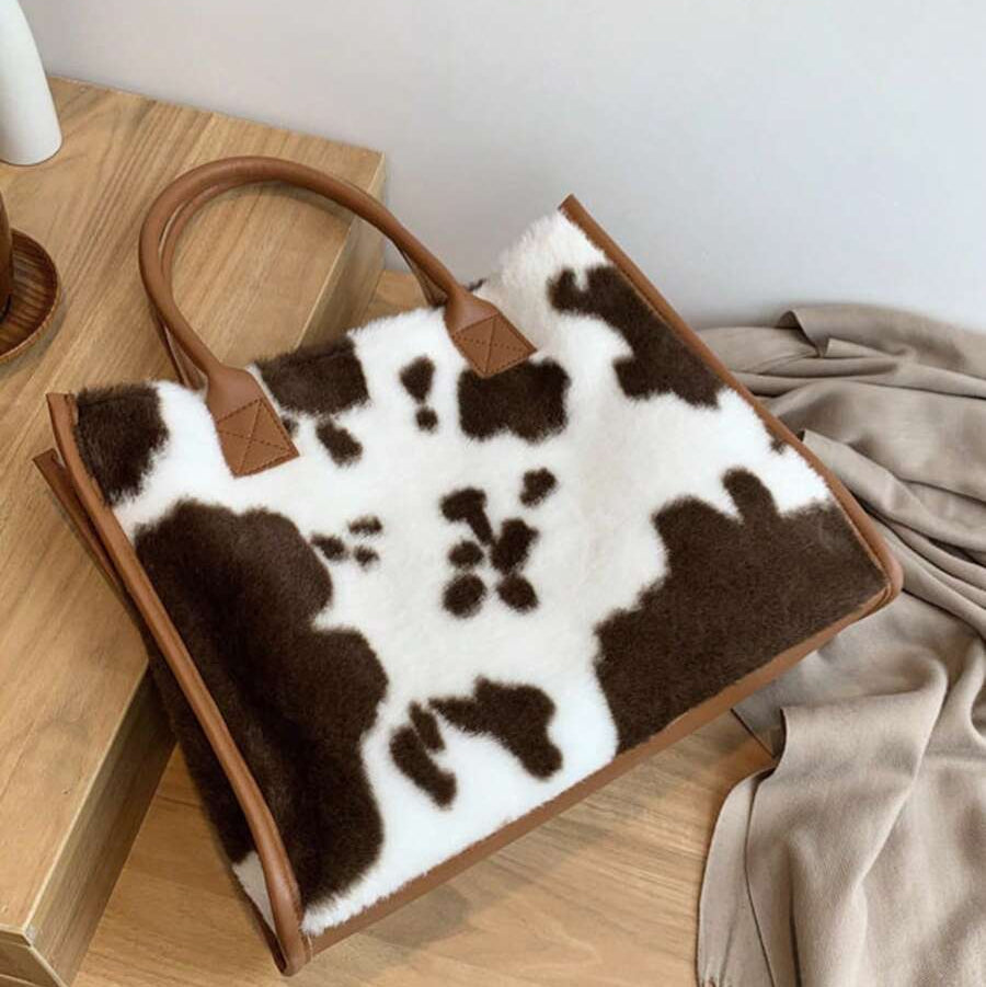 Bolsa Animal Print Pelucia