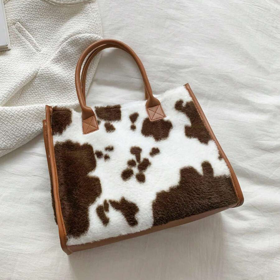 Bolsa Animal Print Pelucia