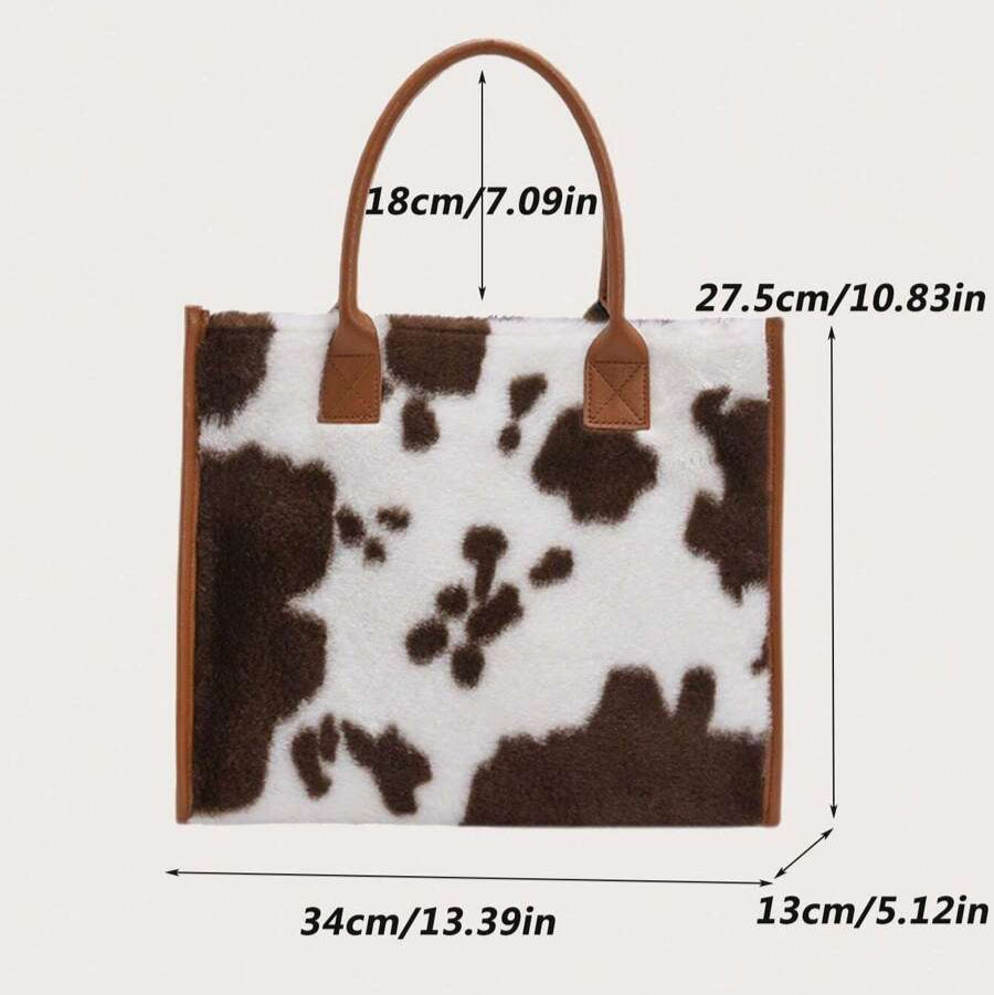 Bolsa Animal Print Pelucia