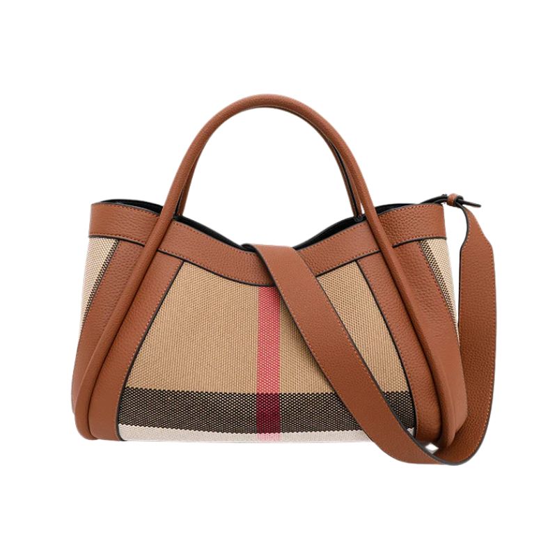 Bolsa Grande Xadrez - Couro Premium