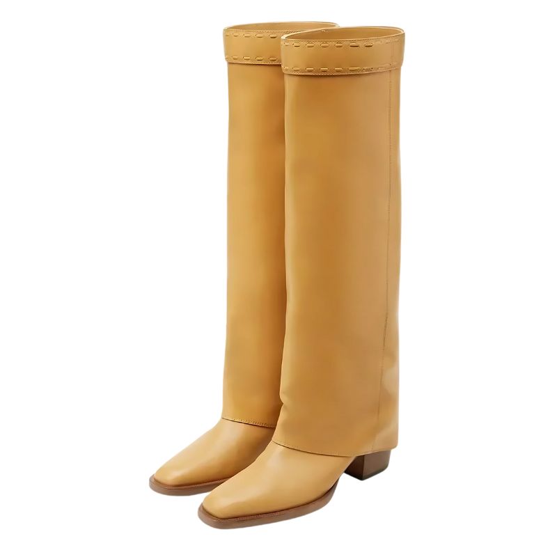Bota Feminina Cano Longo Salto Grosso