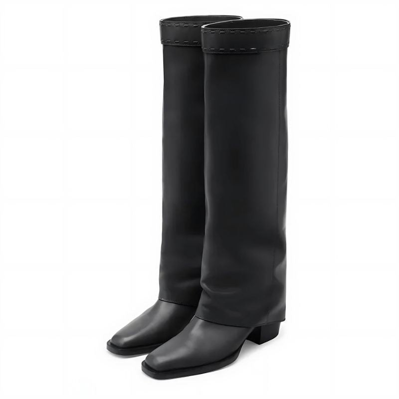 Bota Feminina Cano Longo Salto Grosso
