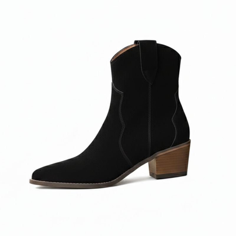 Bota Feminina Country Cano Curto Camurça