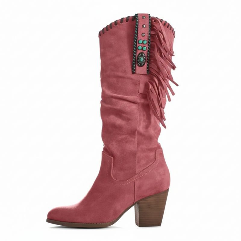 Bota Feminina Texana Rosa Bebel