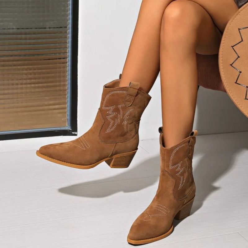 Bota Feminina Texana Cano Curto