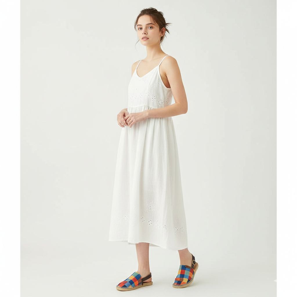 Alpargata Unissex Estampada Xadrez Confortável Tira Ajustável