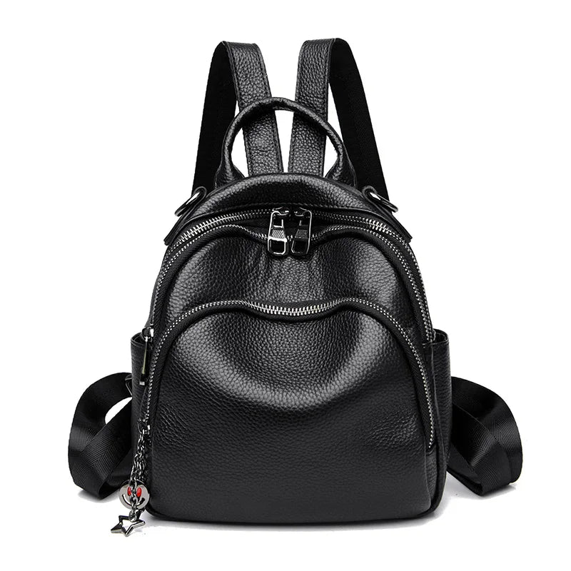 Mochila Feminina Pequena couro