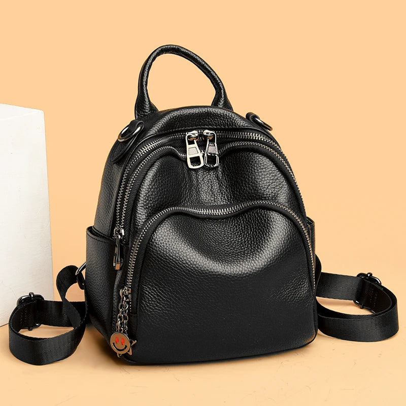 Mochila Feminina Pequena couro