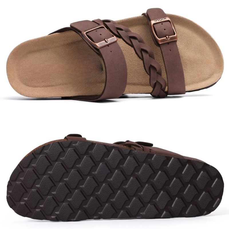 Sandália Papete Feminina Trança