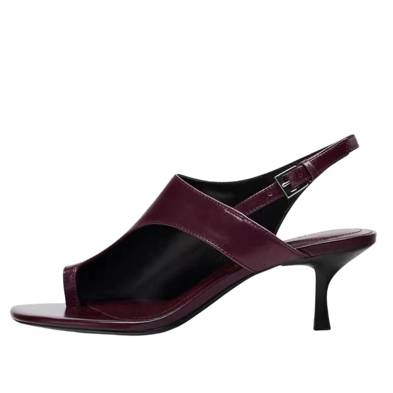 Sandalia Dedo Salto Médio