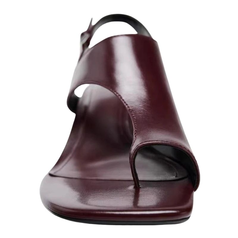 Sandalia Dedo Salto Médio