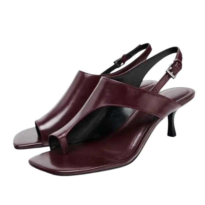 Sandalia Dedo Salto Médio