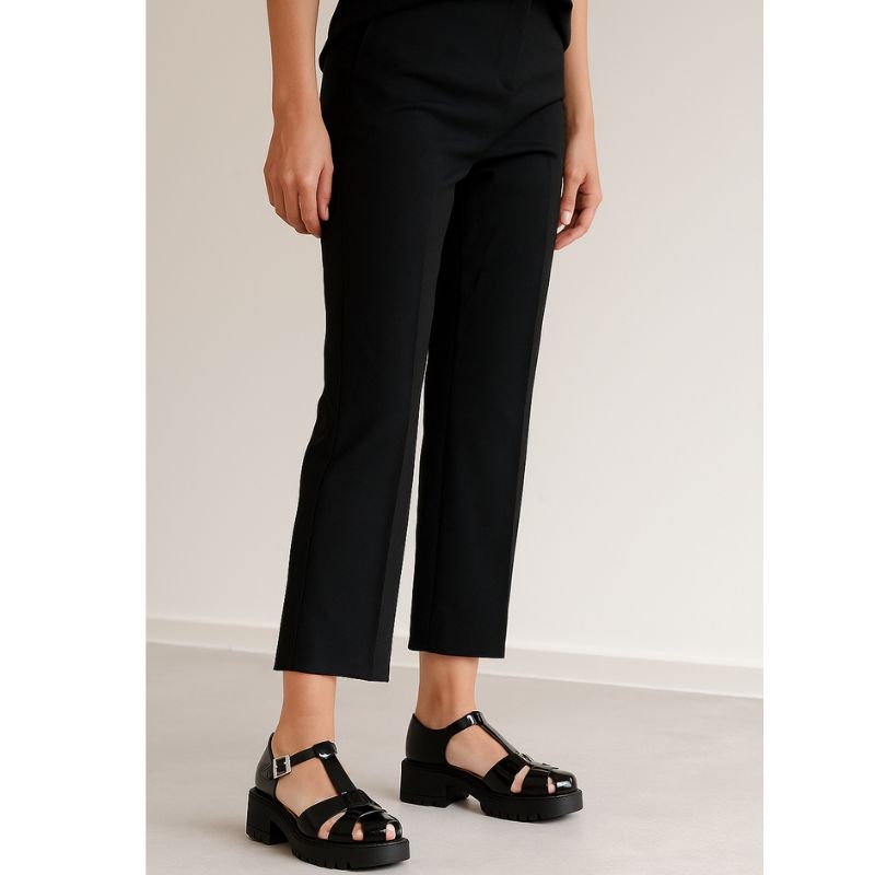 Sandália Salto Médio Tratorada