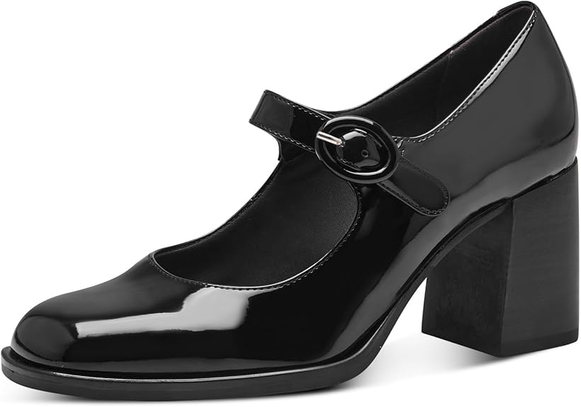 Sapato Mary Jane Britânico Retro - Preto