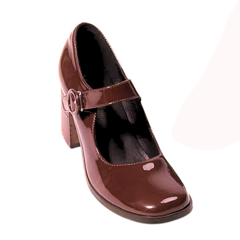 Sapato Mary Jane Britânico Retro