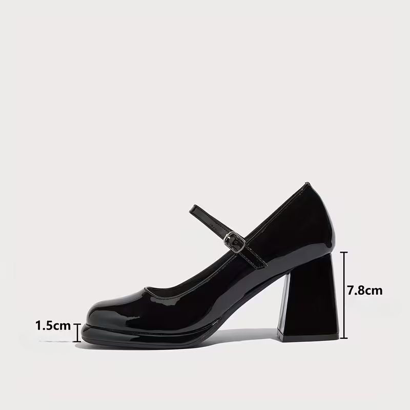 Sapato Mary Jane Salto Alto Vintage Donna 3