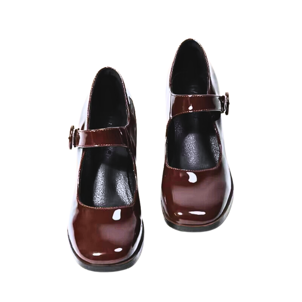 Sapato Mary Jane Britânico Retro