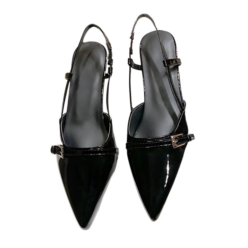 Sapato slingback  Azul céu