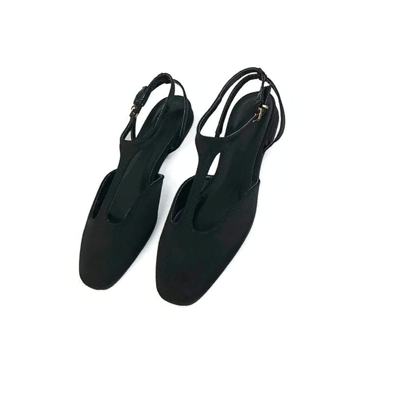 Slingback Salto Baixo Modelo Mary Jane