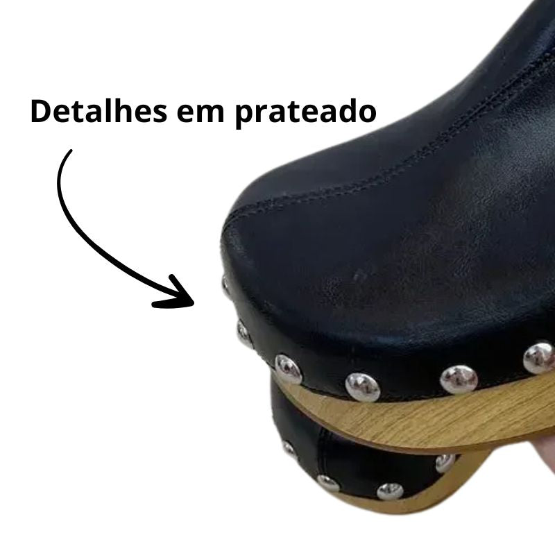 Tamanco Feminino Plataforma Madeira