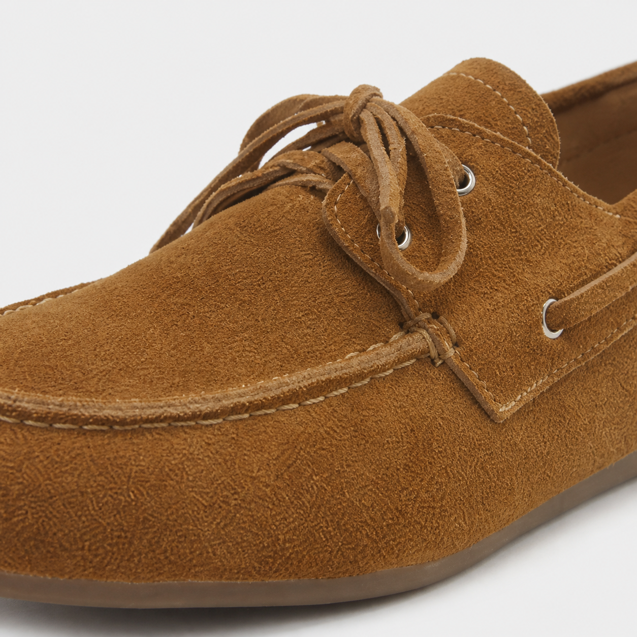 Loafer Feminino de Couro Caramelo com Cadarço – Olívia - imagem 4