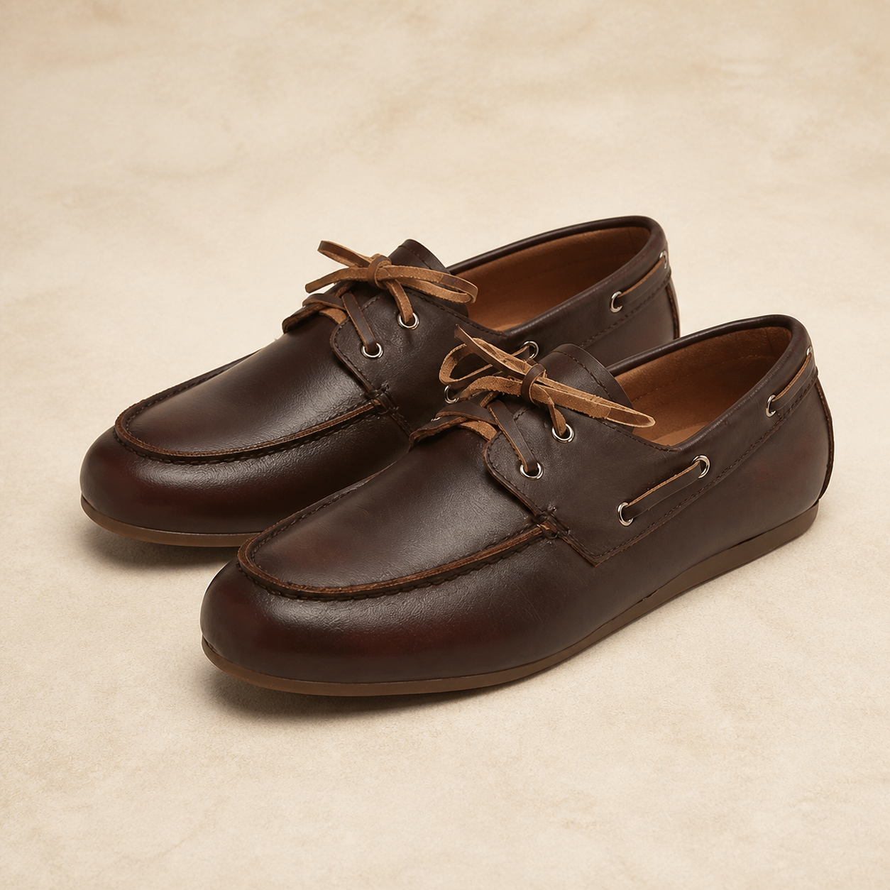 Loafer Feminino de Couro Marrom Café com Cadarço – Olívia - imagem 6