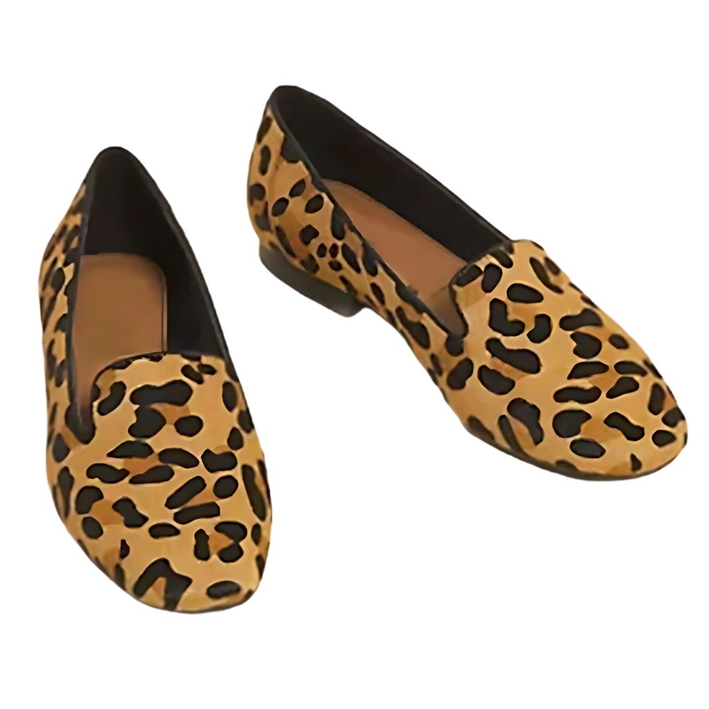 Par do Mocassim Feminino Animal Print Serena