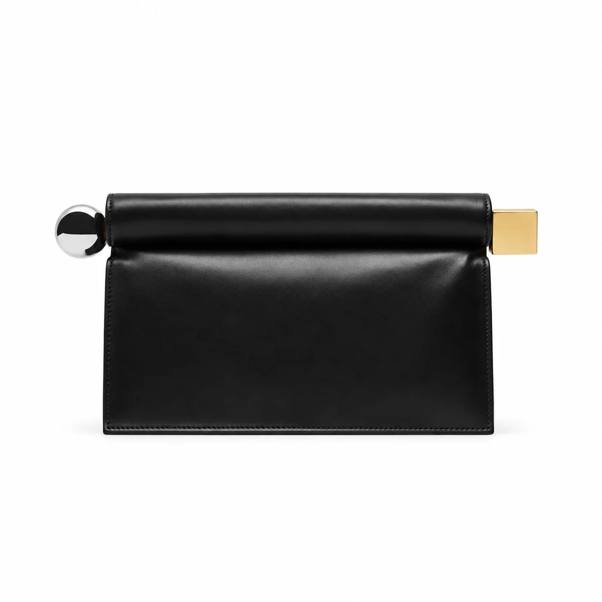 Bolsa Clutch Feminina Preta Lisa Lumière em fundo branco