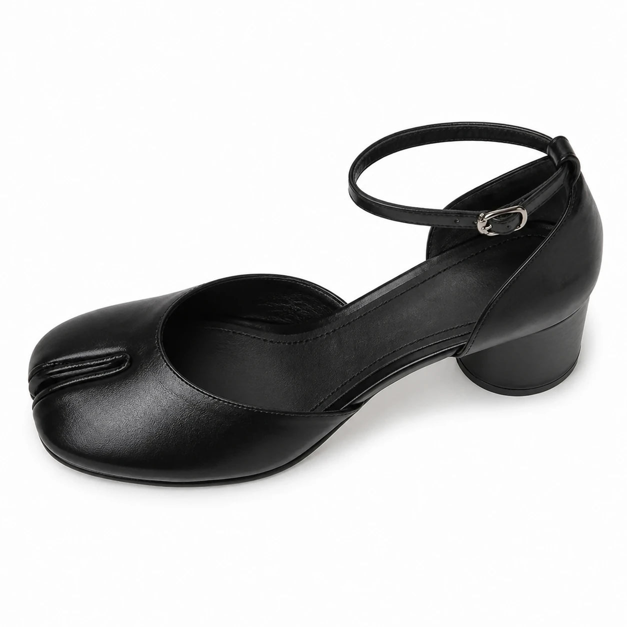 Vista superior do Sapato Tabi feminino Preto Naomi