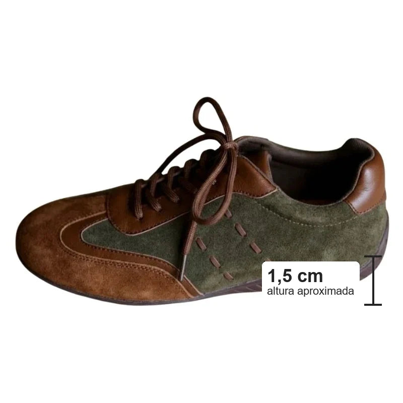Tênis feminino Siena com solado de altura aproximada de 1,5 cm